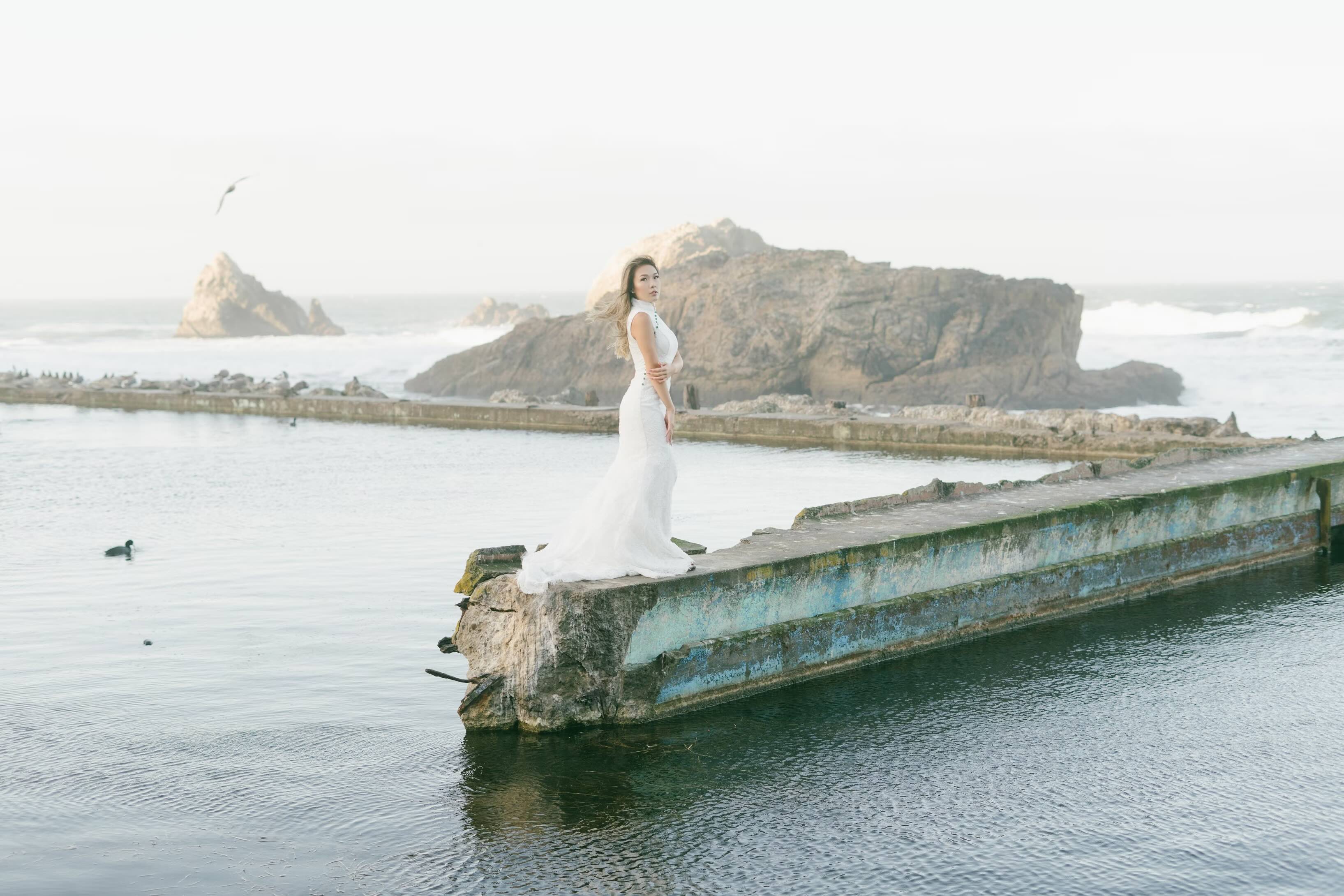bride posing for portraits