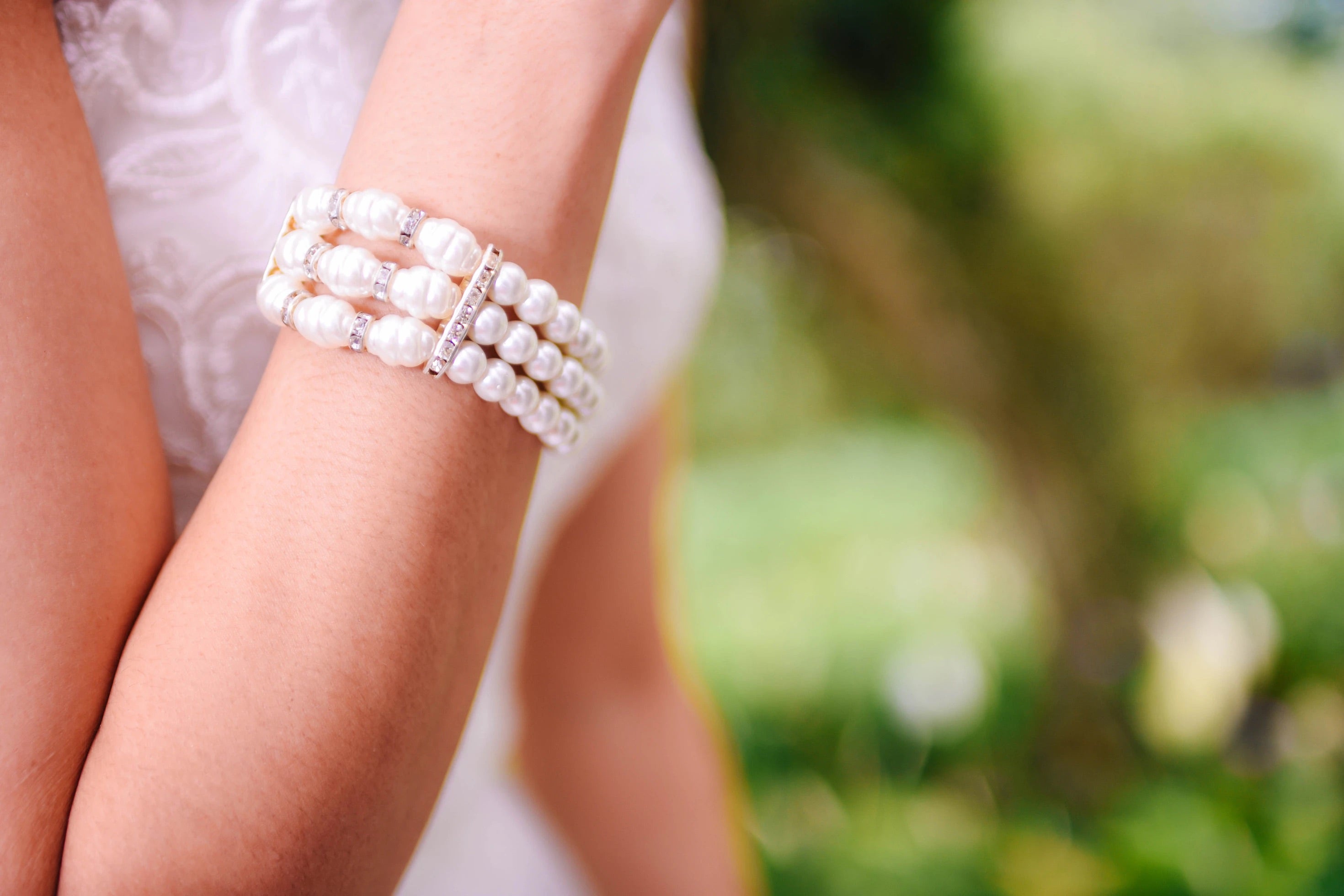 bridal wrist bracelett