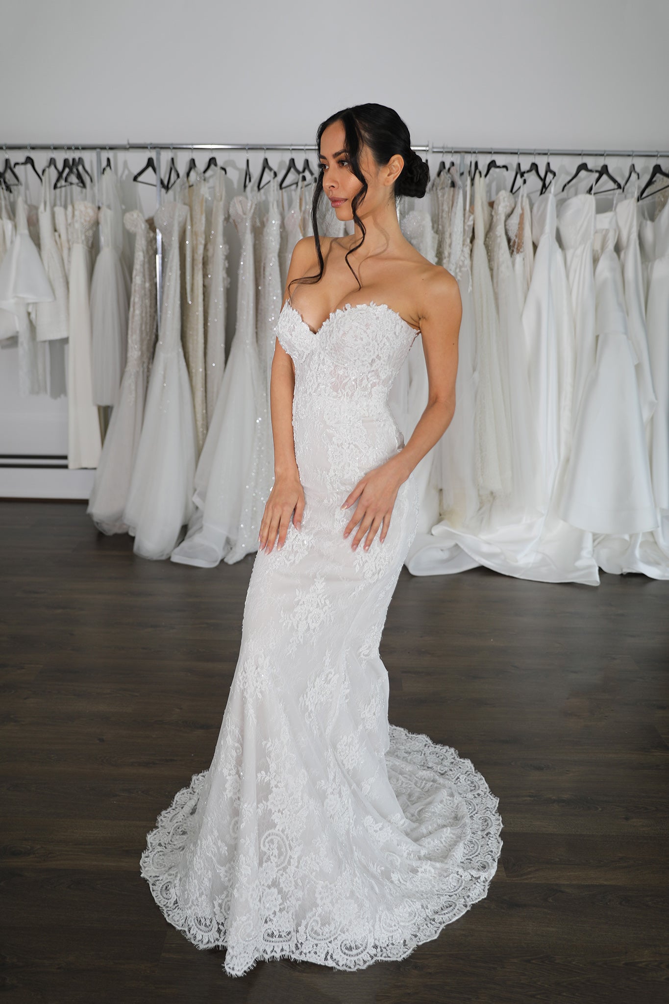 beaded-lace-wedding-dress-with-lace-train