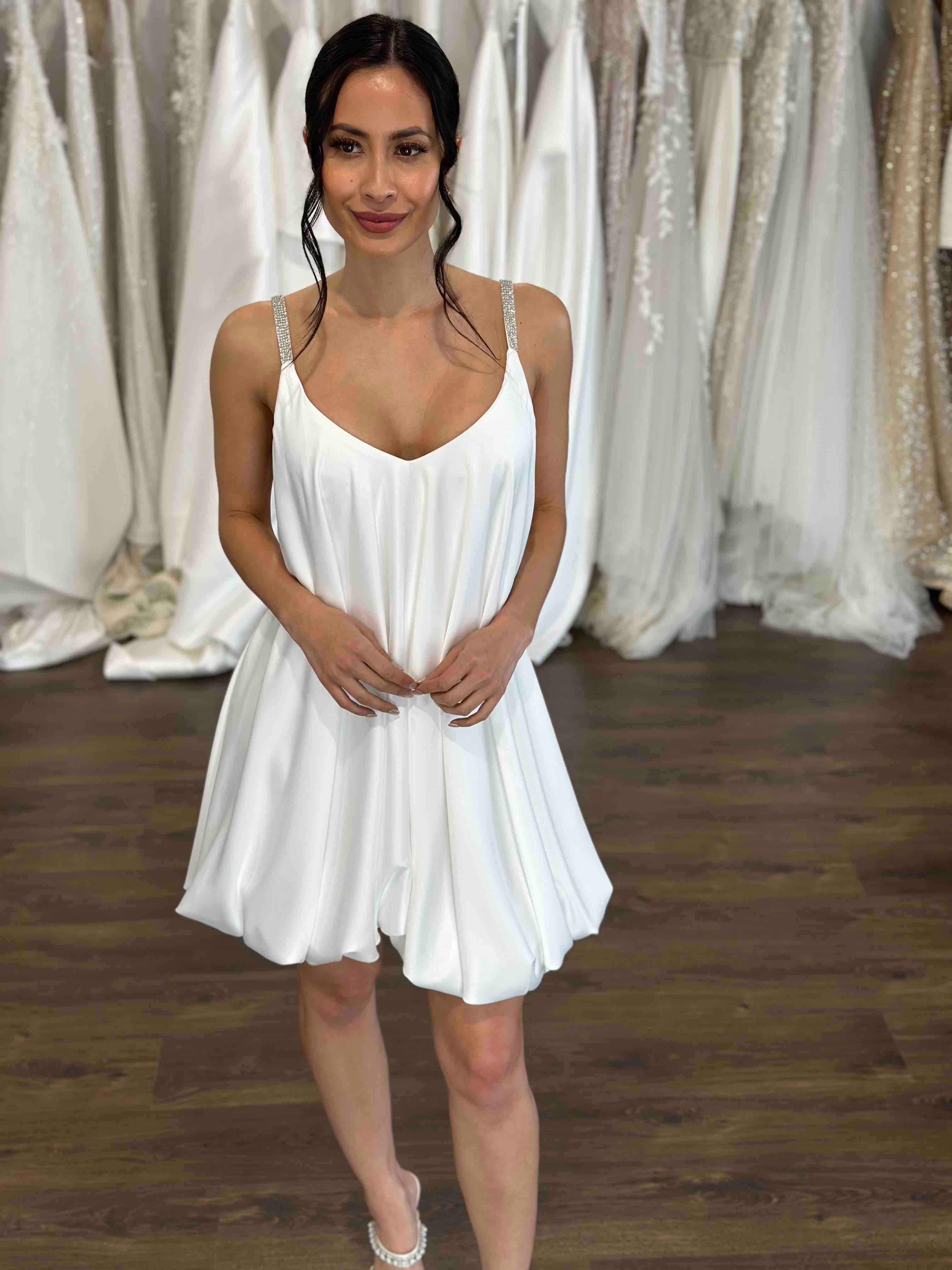 Stephanie Short Bridal Slip Dress