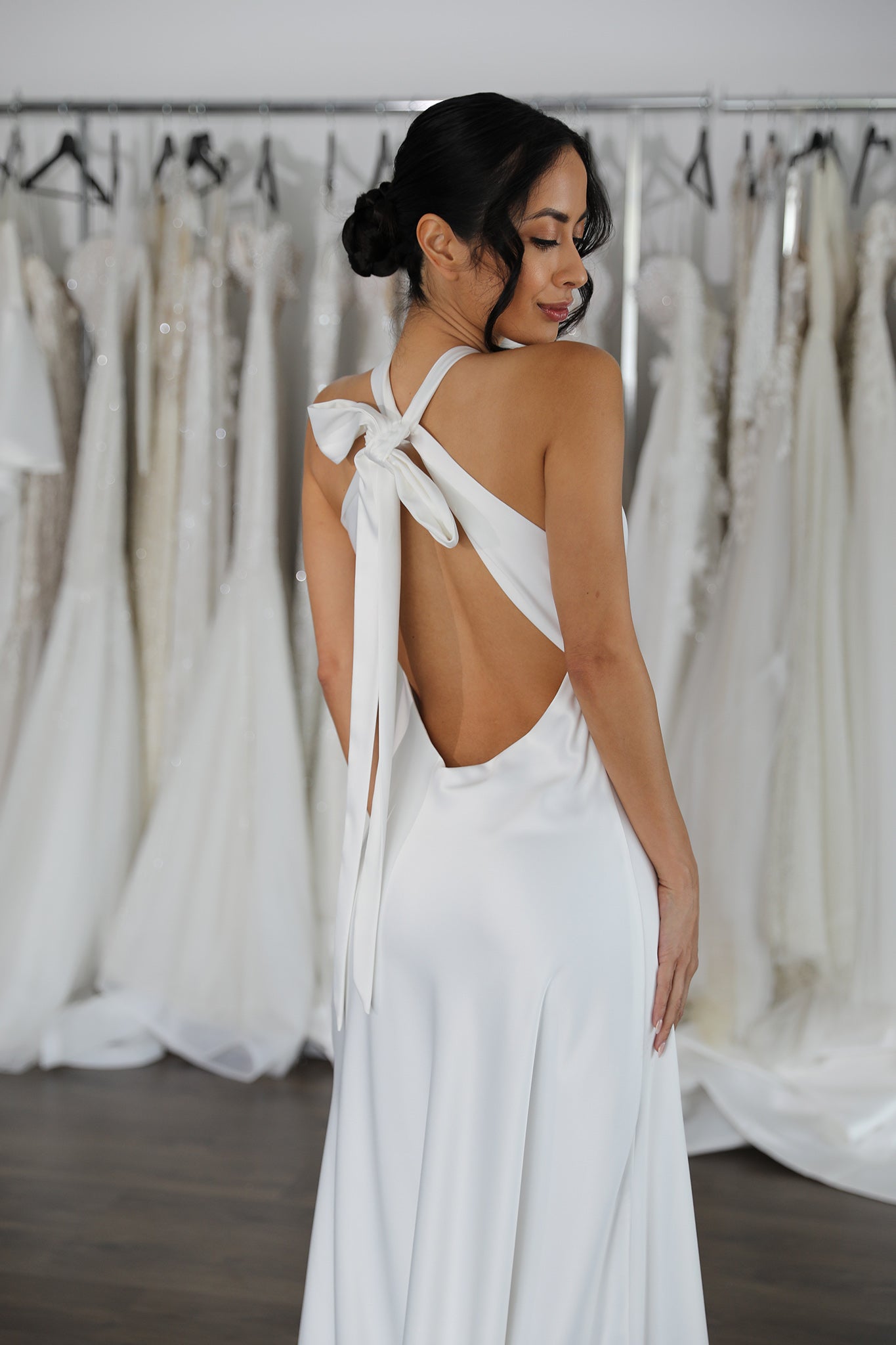 Julia Halter Neck Wedding Dress