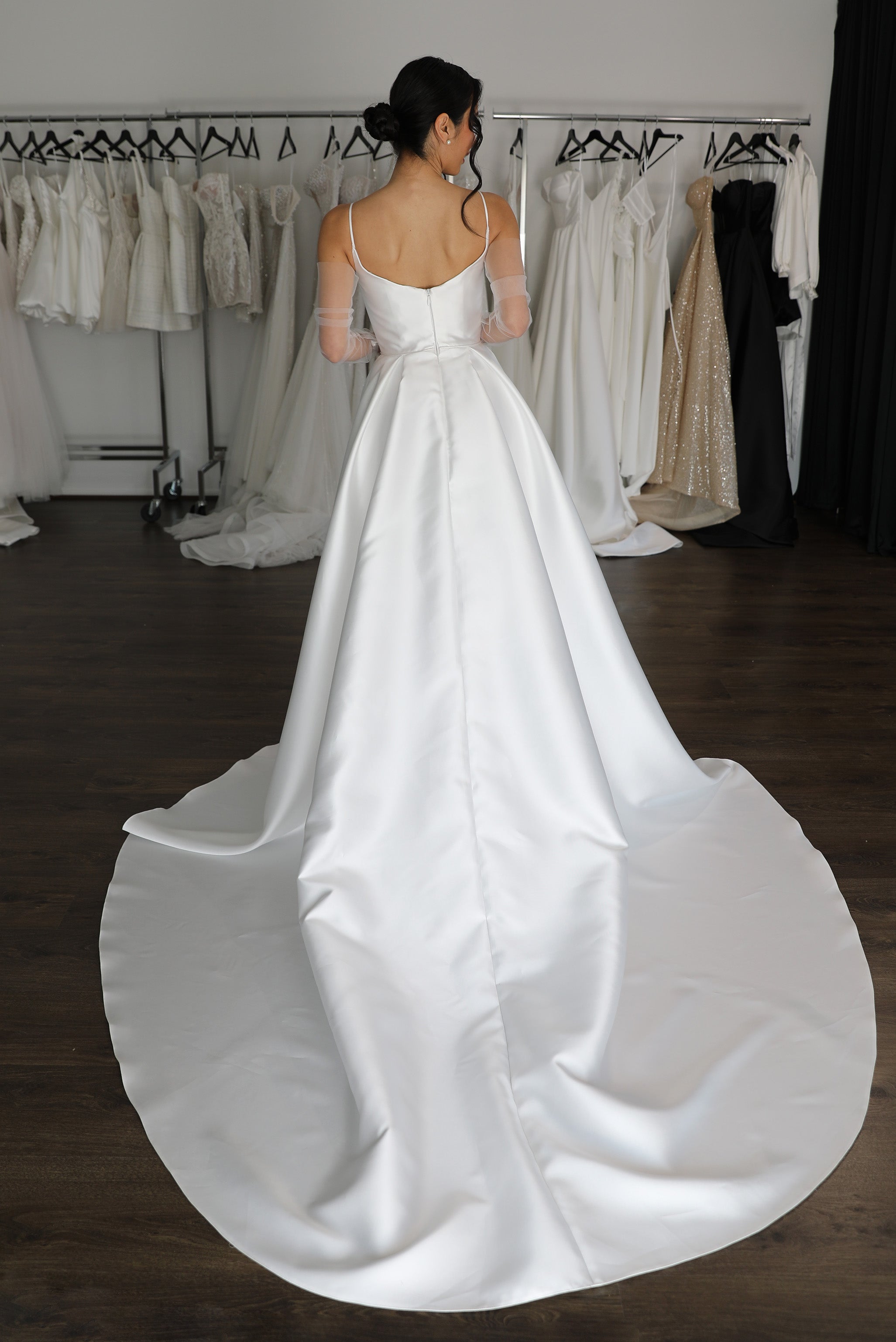 Sylvie Satin Wedding Dress by Euphorie Studios Couture Atelier