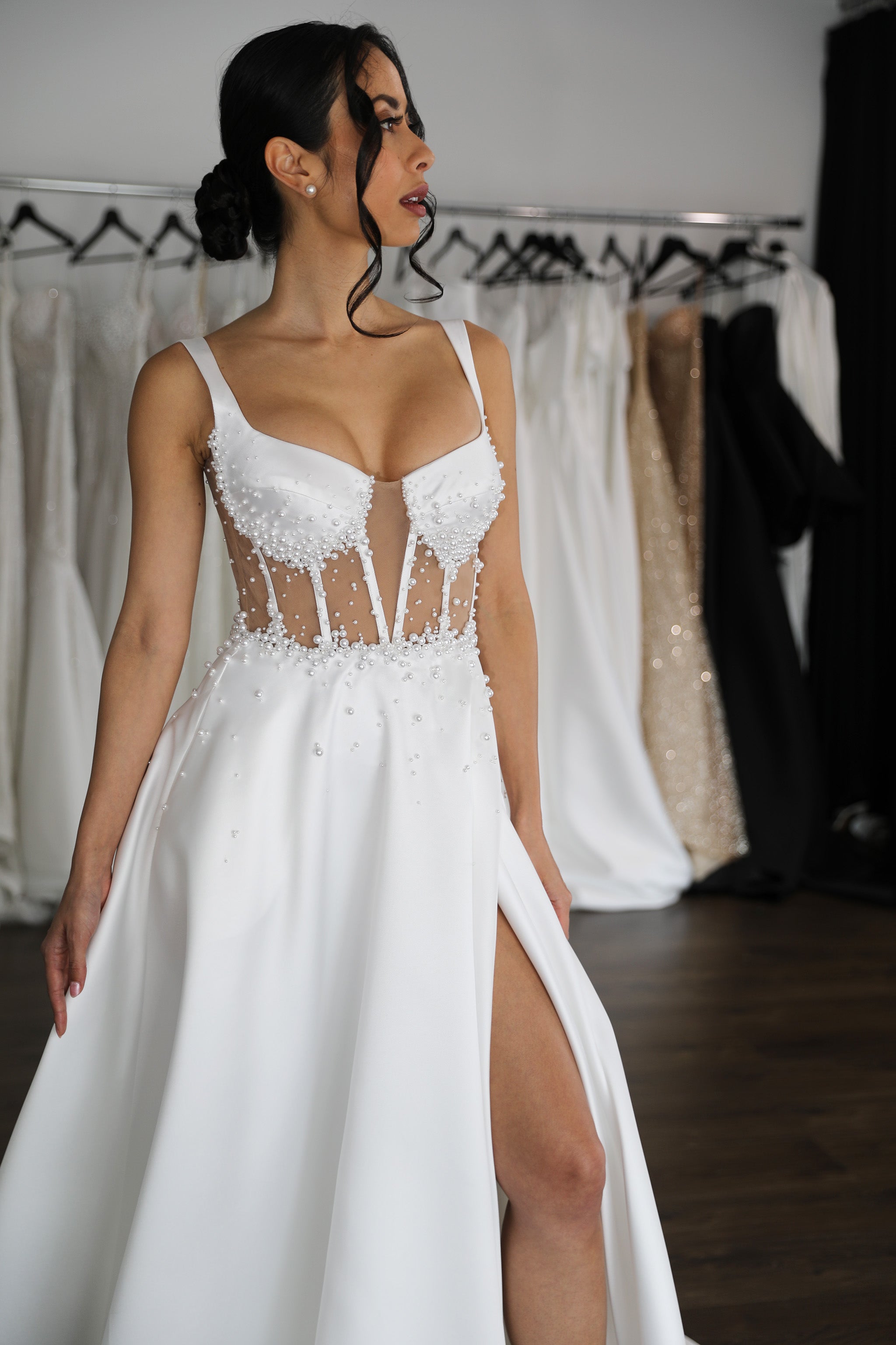 Lara Pearl Corset Wedding Dress